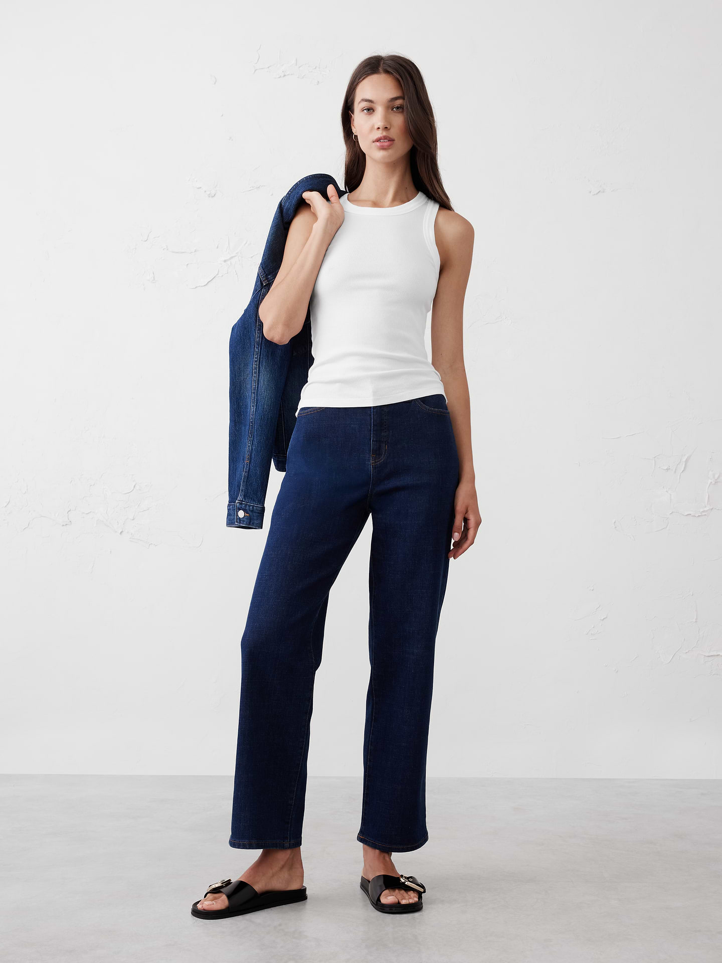 Image number 1 showing, Ribbed Racer Tank