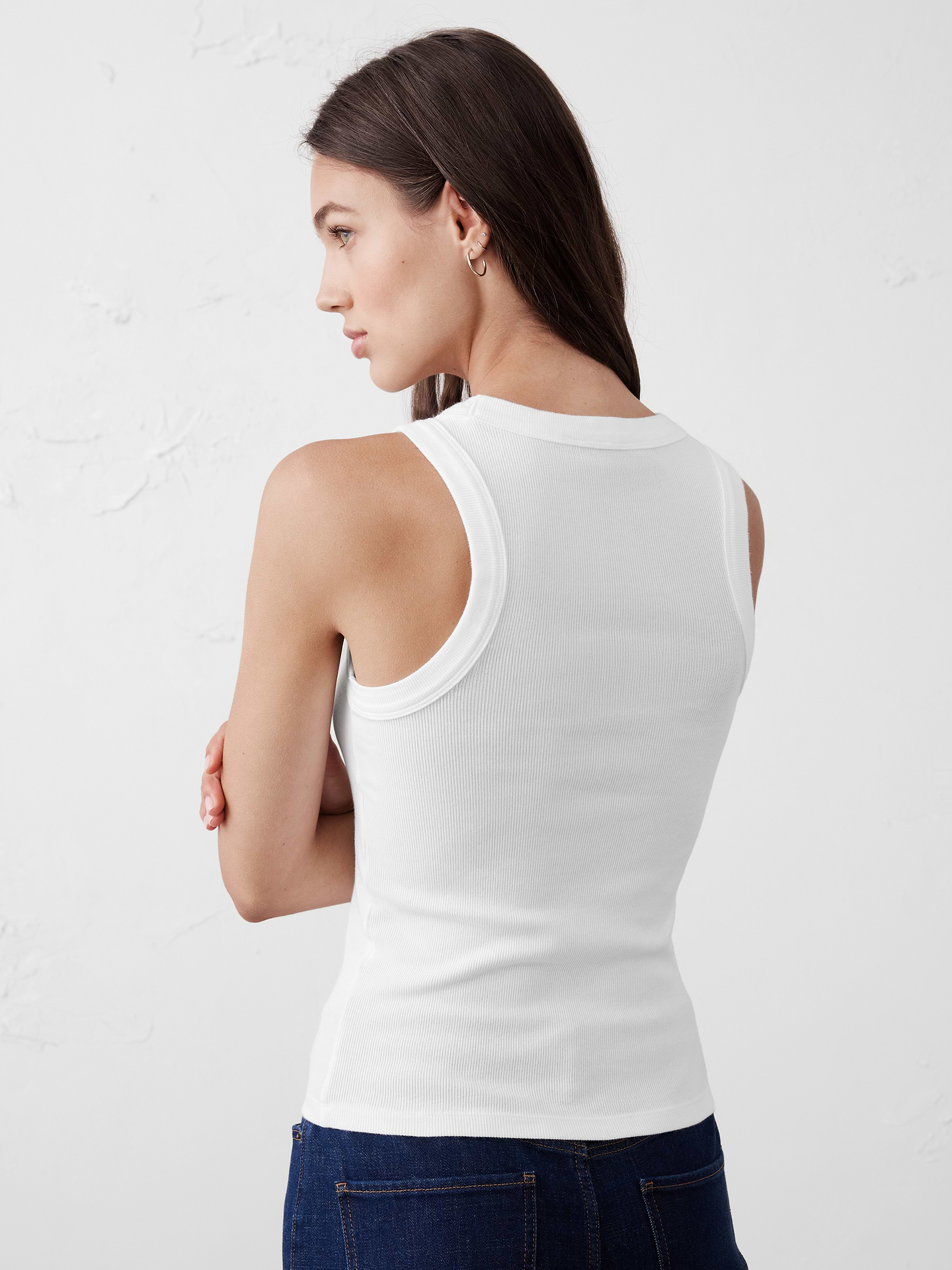 Image number 2 showing, Ribbed Racer Tank
