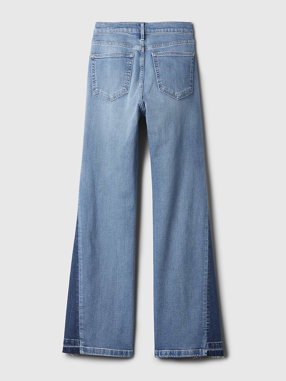 High Rise Patched '70s Flare Jeans