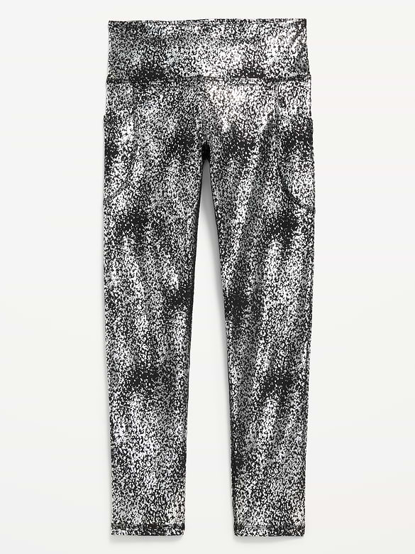 High-Waisted PowerSoft 7/8-Length Side-Pocket Leggings for Girls