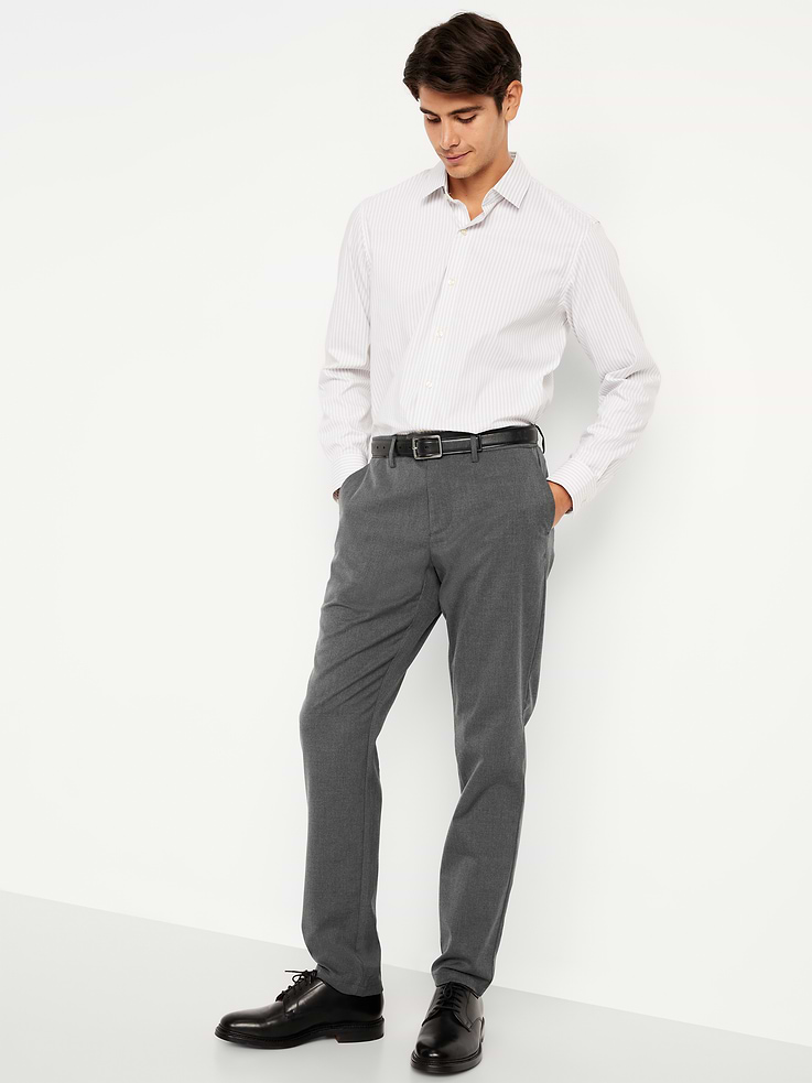 Image number 3 showing, Athletic-Fit Twill Dress Pants