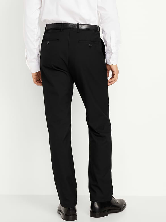 90's Straight-Fit Twill Dress Pants