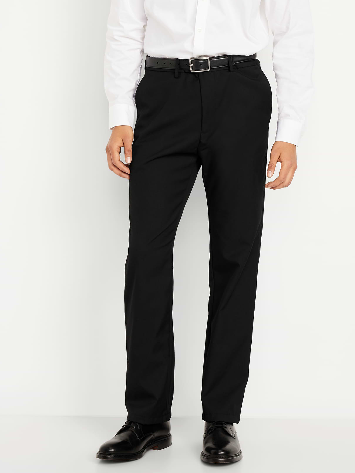 90s Straight-Fit Twill Dress Pants
