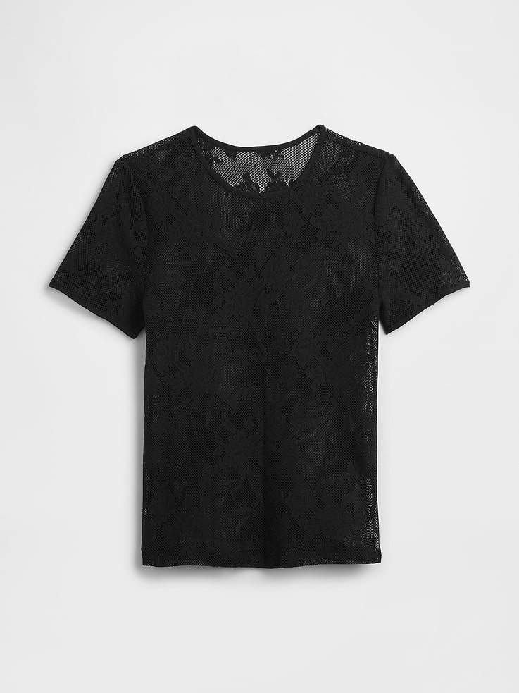 Image number 5 showing, Floral Lace Mesh Top