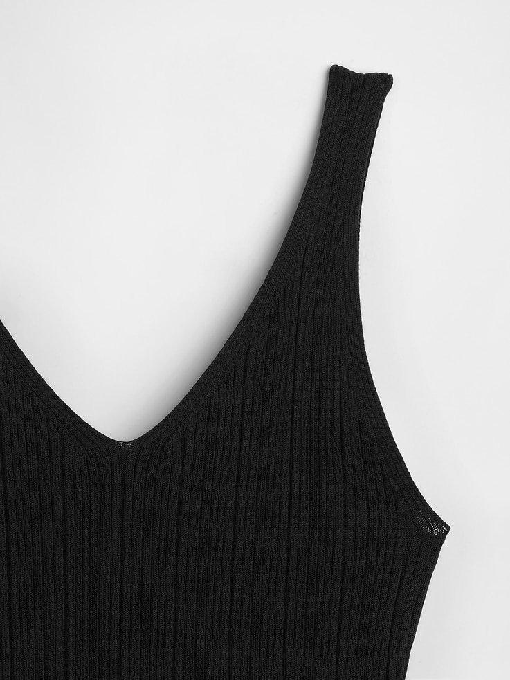 Image 4 of 5, Rib Sweater Tank Top