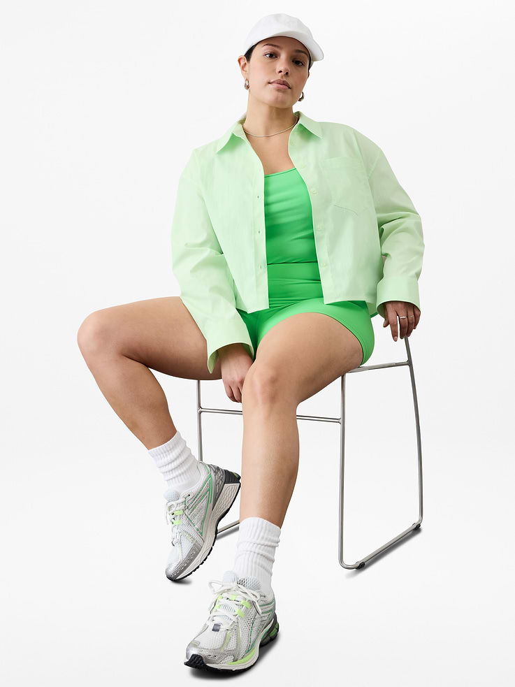 Image number 1 showing, Midday Cropped Poplin Shirt
