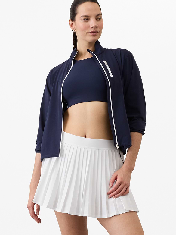 Match Point High Rise Pleated Lasercut 13 1/2" Skort