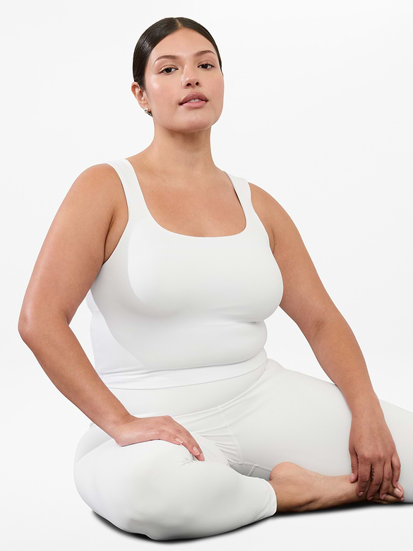 Transcend Square Neck Crop Sports Bra D-DD