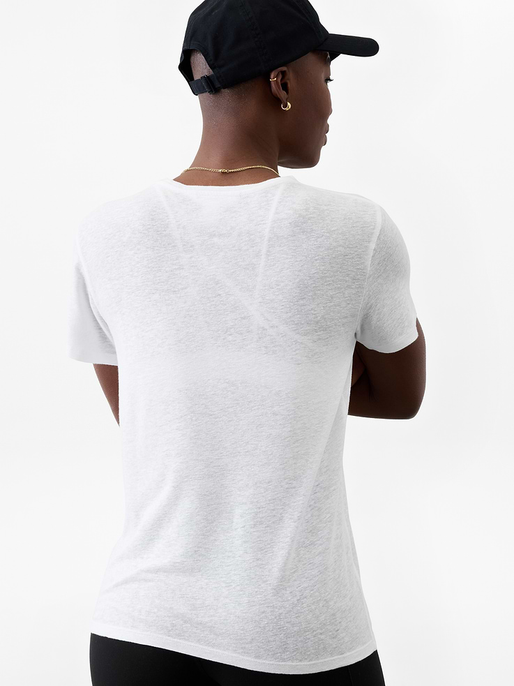 Image number 6 showing, Getaway Linen Blend Tee