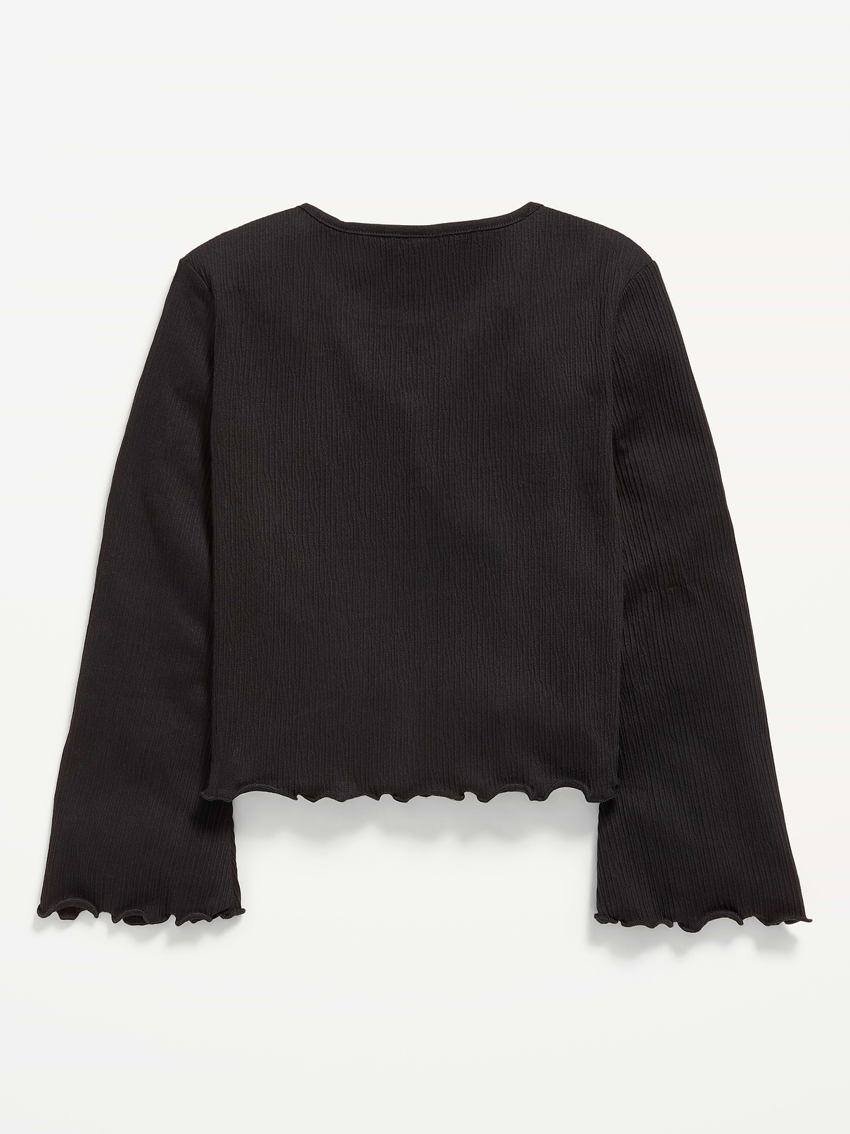 Image number 3 showing, Long-Sleeve Tie-Bow Front Top for Girls