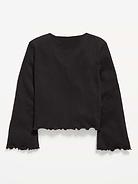 Image number 3 showing, Long-Sleeve Tie-Bow Front Top for Girls