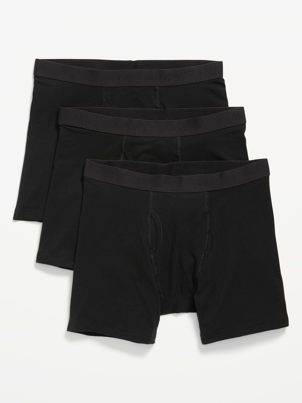 Image number 1 showing, 3-Pack Soft-Washed Boxer Briefs -- 6.25-inch inseam