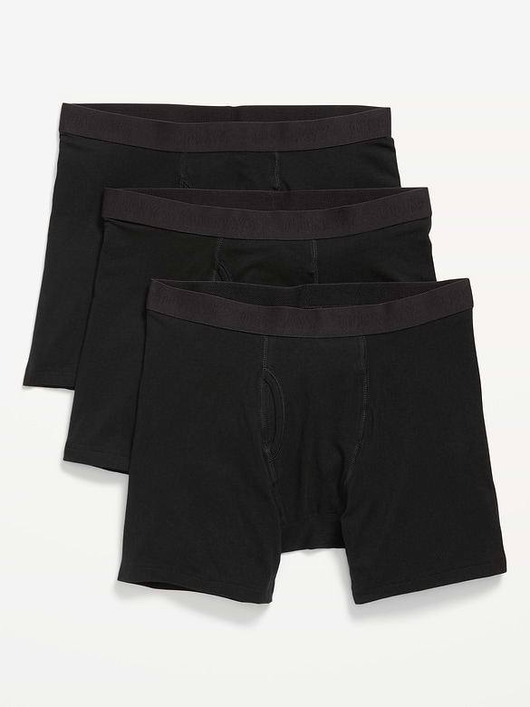 Caleçons boxeurs ultra-doux (paquet de 3), entrejambe de 16 cm
