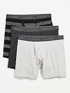 Image number 1 showing, 3-Pack Soft-Washed Boxer Briefs -- 6.25-inch inseam
