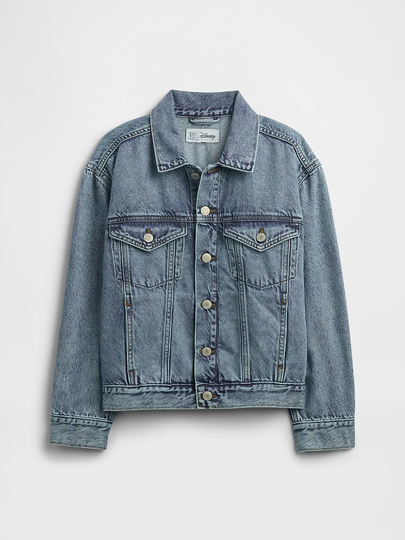 GapKids × Disney Mickey Mouse Relaxed Icon Denim Jacket
