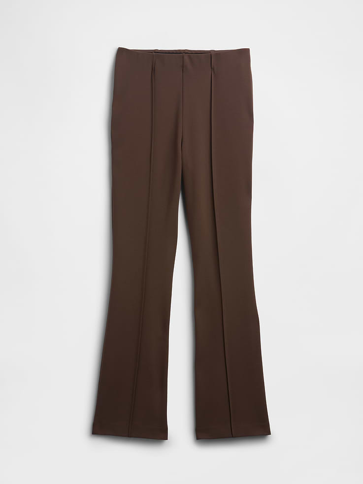 Image number 7 showing, High Rise Ponte Flare Crop Pants