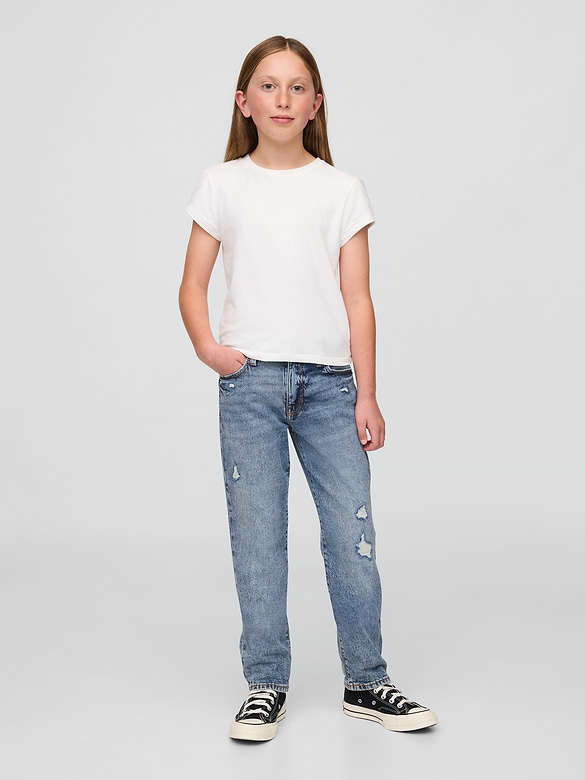 Kids Mid Rise Girlfriend Jeans