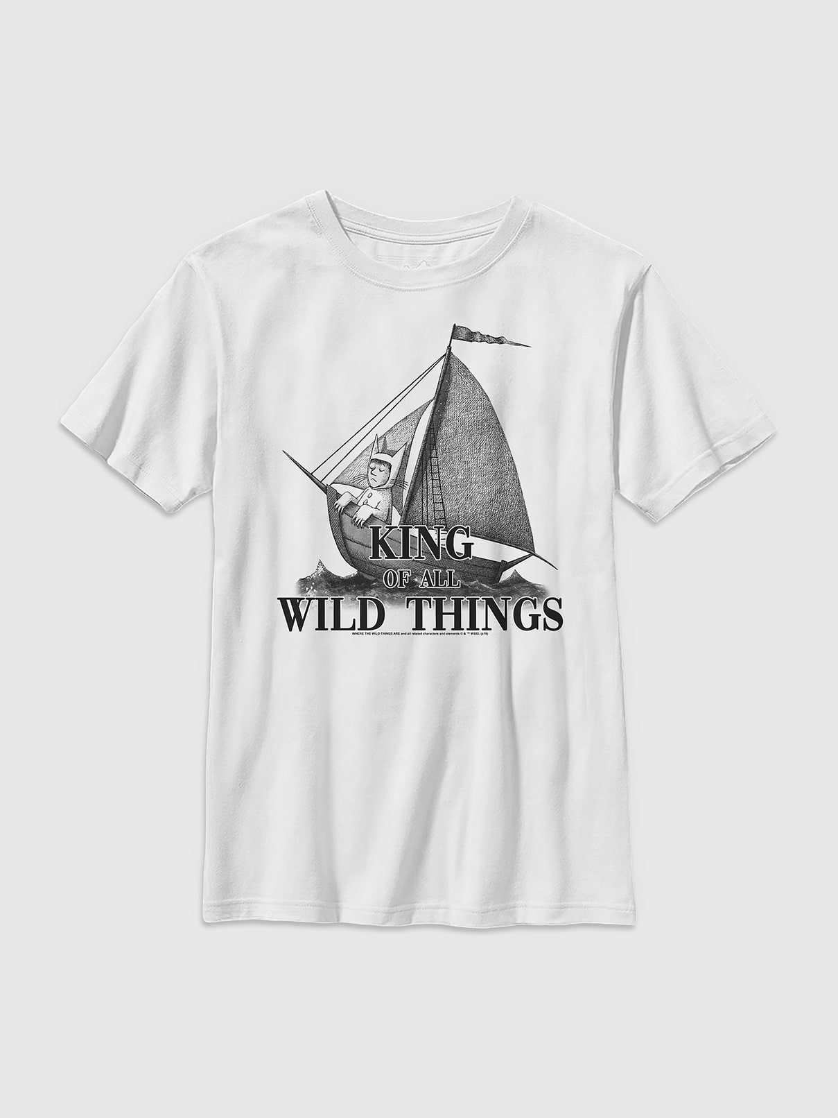 Image number 1 showing, Where The Wild Things Are King Of All The Wild Things Gender-Neutral Graphic T-Shirt for Kids