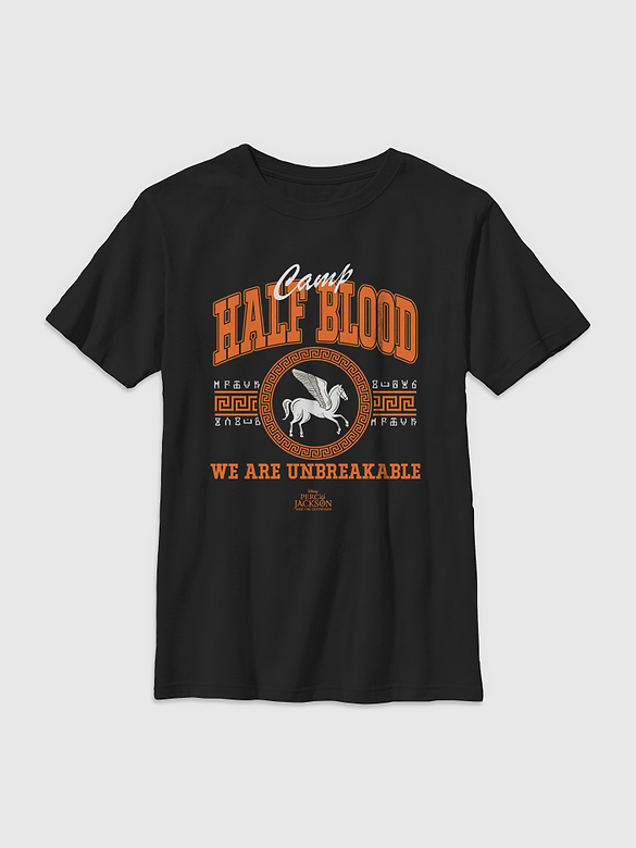 Percy Jackson Collegiate Half Blood Gender-Neutral Graphic T-Shirt for Kids