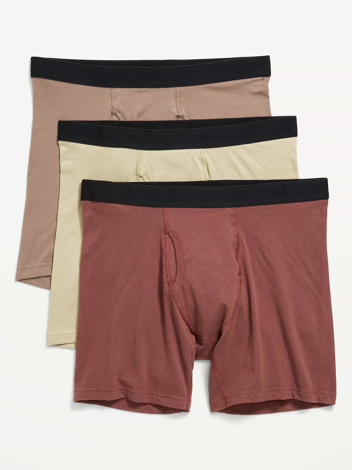Image number 1 showing, 3-Pack Soft-Washed Boxer-Briefs -- 6.25-inch inseam