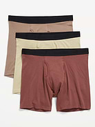 Image number 1 showing, 3-Pack Soft-Washed Boxer-Briefs -- 6.25-inch inseam