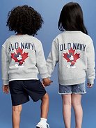 L'image numéro 2 présente Chandail en coton ouaté surdimensionné à imprimé de drapeau et logo unisexe Mickey Mouse Old Navy x Disney© pour tout-petit