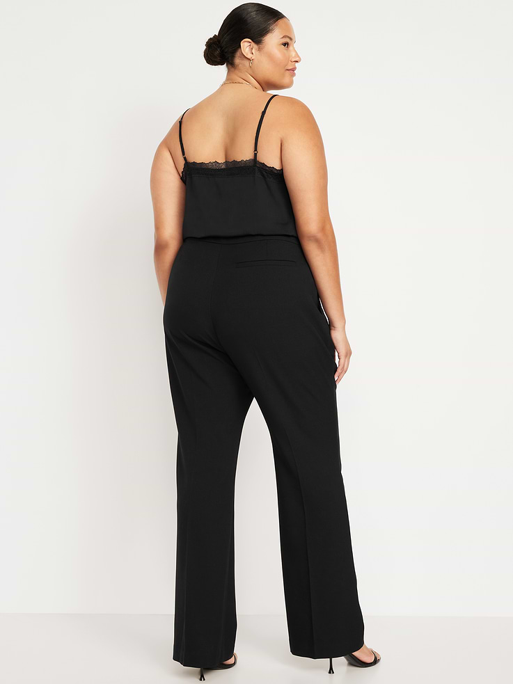 L'image numéro 7 présente Pantalon Taylor semi-évasé à taille basse moyenne