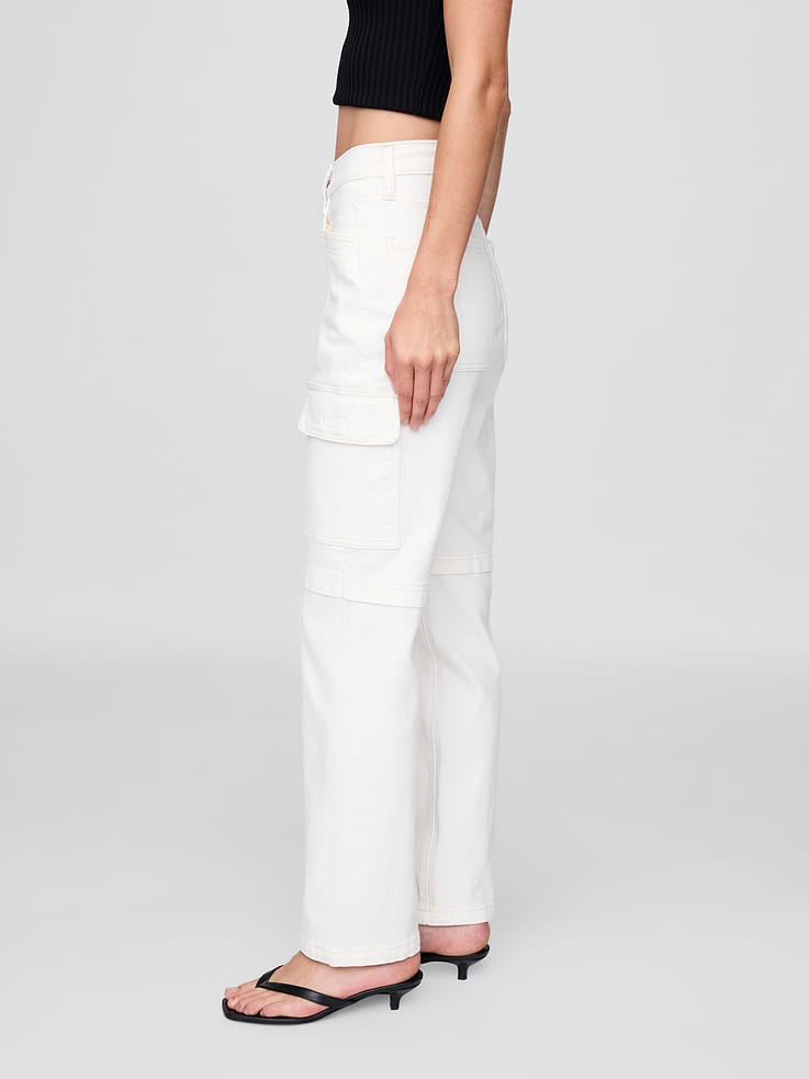 Image number 3 showing, Mid Rise '90s Loose Cargo Jeans