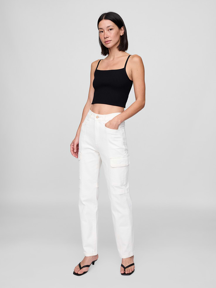 Image number 1 showing, Mid Rise '90s Loose Cargo Jeans