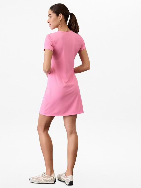 athleta shirt dress Athletic By In Black, Size: Xs Clothes Mentor St Louis SoCo MO #204 High neckline for bra coverage Relaxed with room to move Intended to hit above the knee Body length Athleta Women's Essential Tee Dress