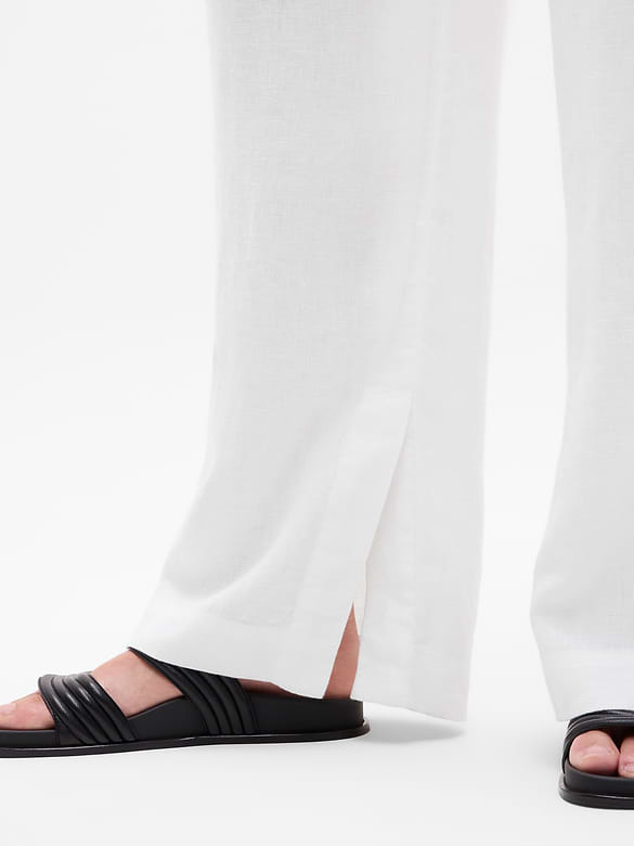 Retreat Linen High Rise Wide Leg Pant