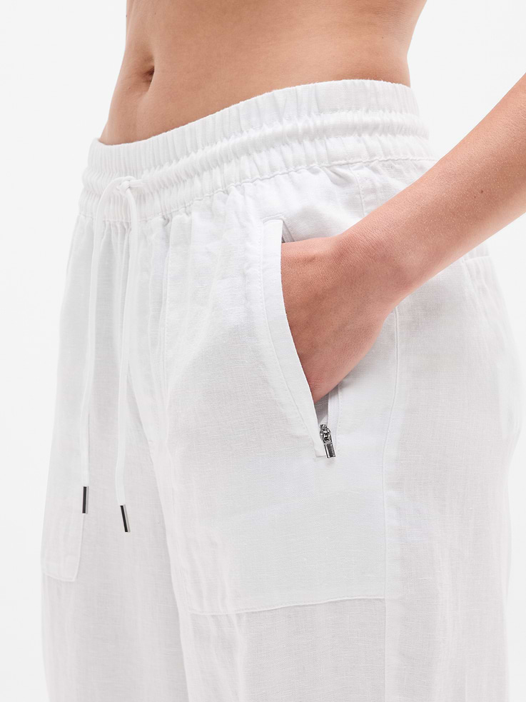 Image number 5 showing, Retreat Linen High Rise Wide Leg Pant