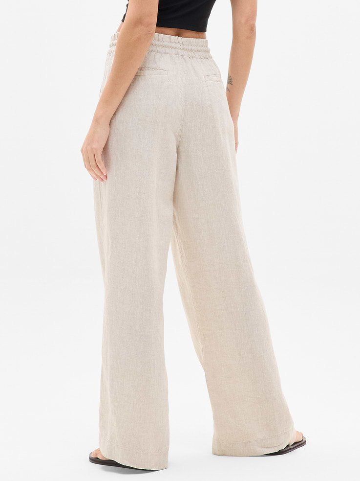 Image number 2 showing, Retreat Linen High Rise Wide Leg Pant