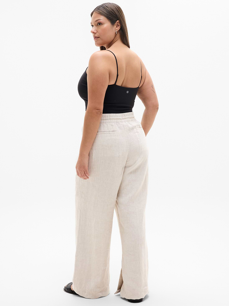 Image number 7 showing, Retreat Linen High Rise Wide Leg Pant