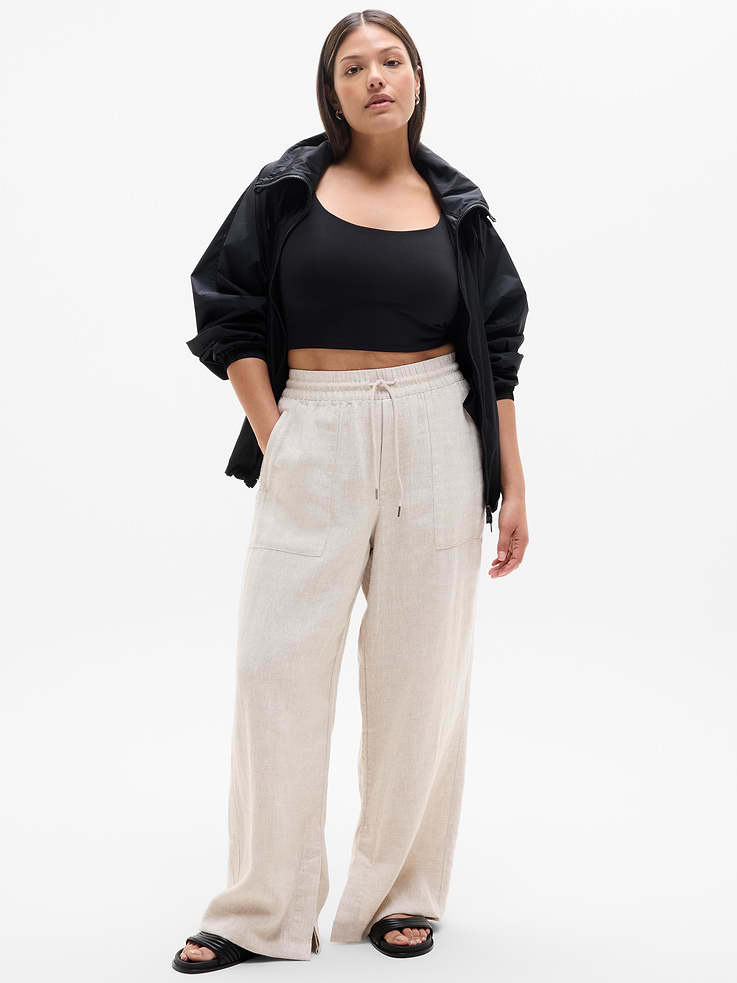 Image number 6 showing, Retreat Linen High Rise Wide Leg Pant