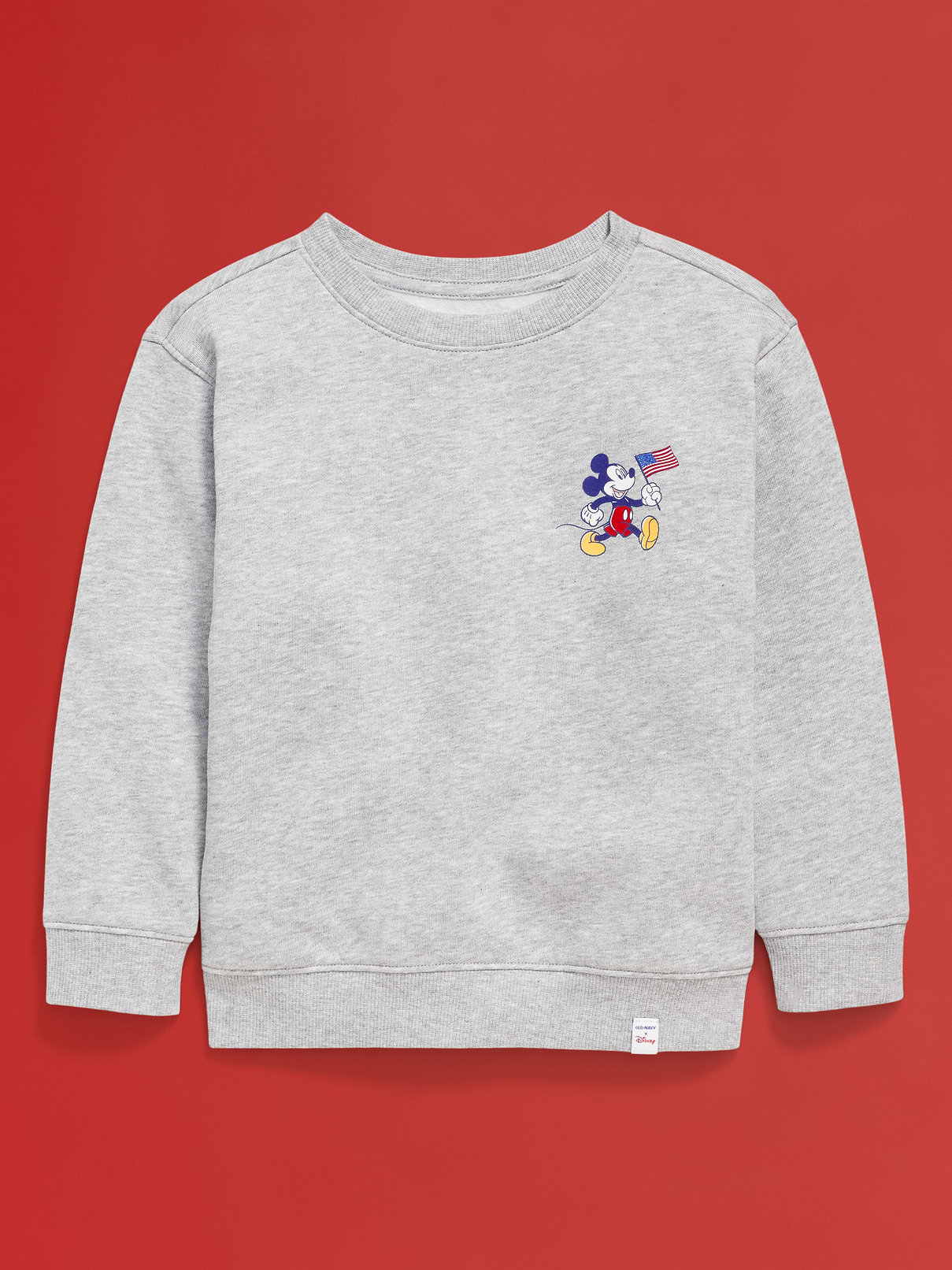 Image number 3 showing, Old Navy x Disney© Mickey Mouse Unisex Oversized Flag Graphic Sweatshirt for Toddler