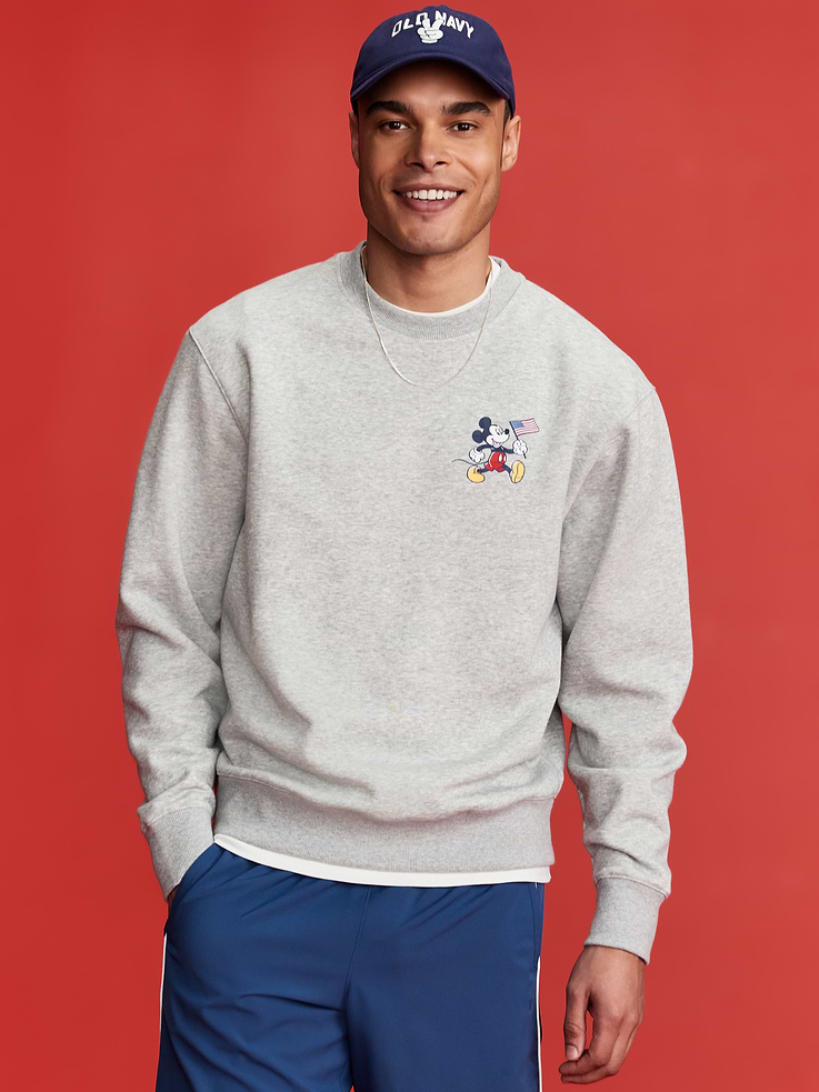 Image number 3 showing, Old Navy x Disney© Mickey Mouse Oversized Flag Logo-Graphic Sweatshirt