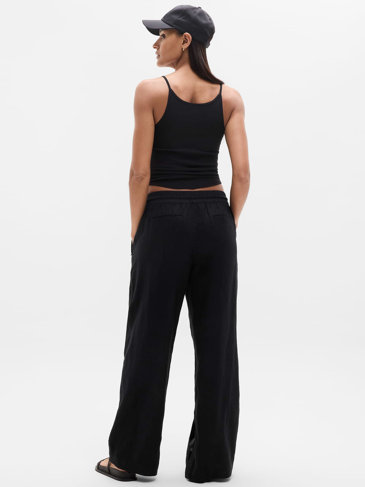 Image number 8 showing, Retreat Linen High Rise Wide Leg Pant