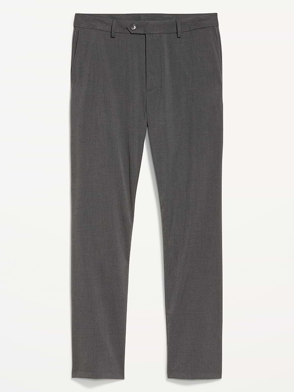 90's Straight-Fit Twill Dress Pants