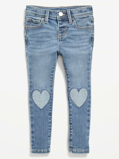 Image number 1 showing, High-Waisted Rockstar 360° Stretch Jeggings for Toddler Girls