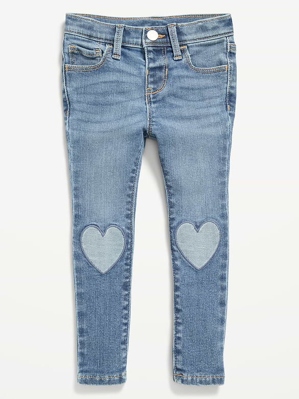High-Waisted Rockstar 360° Stretch Jeggings for Toddler Girls