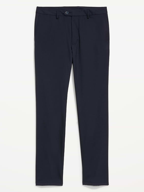 90's Straight-Fit Twill Dress Pants