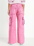 Image number 2 showing, Super Baggy Wide-Leg Cargo Jeans for Girls