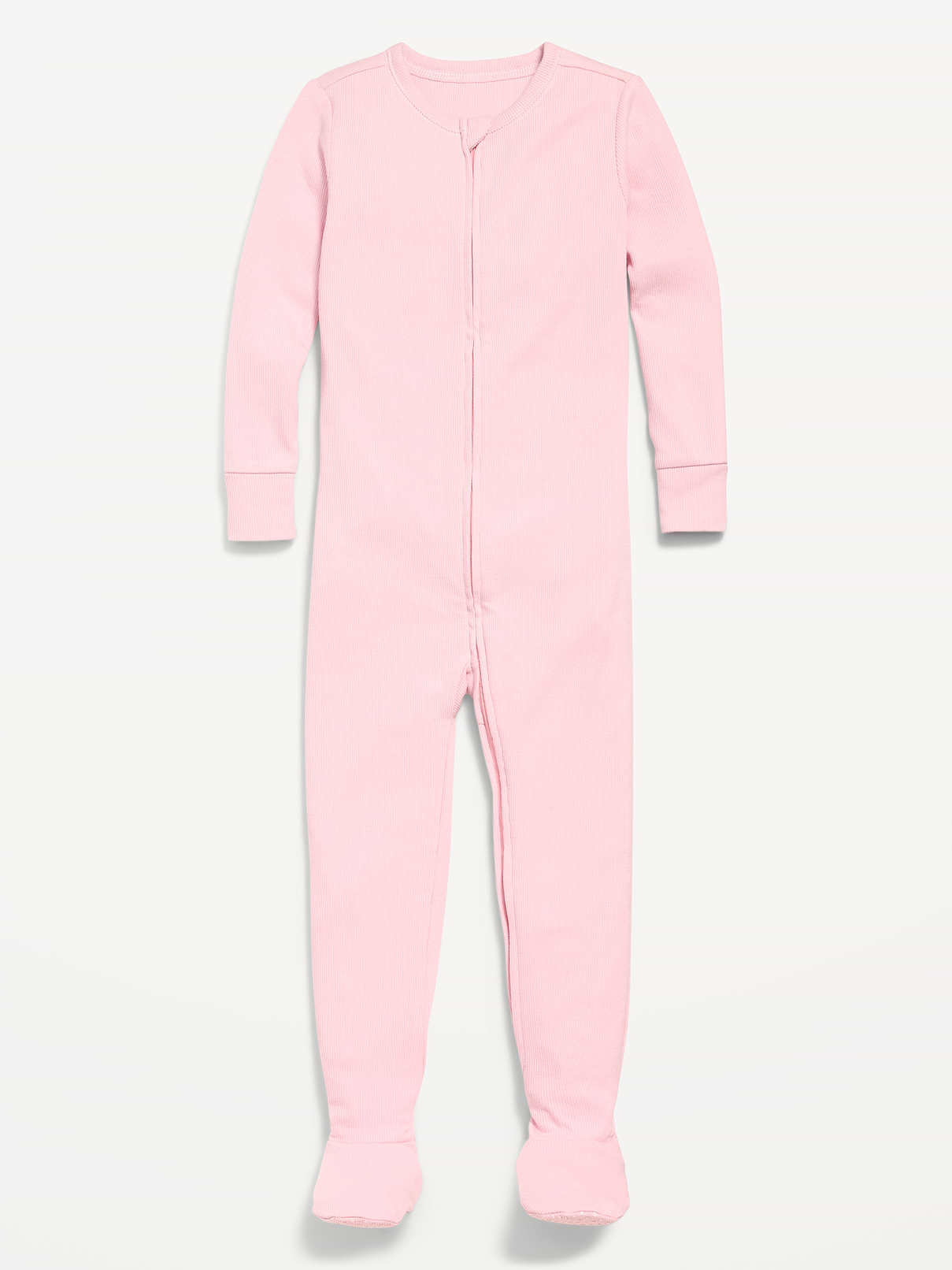 Image number 1 showing, Snug-Fit 2-Way-Zip Ribbed Pajama One-Piece for Toddler & Baby