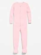 Image number 1 showing, Snug-Fit 2-Way-Zip Ribbed Pajama One-Piece for Toddler & Baby