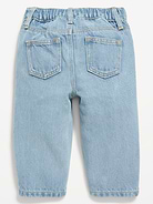 Image number 2 showing, Drawstring Barrel-Leg Jeans for Baby