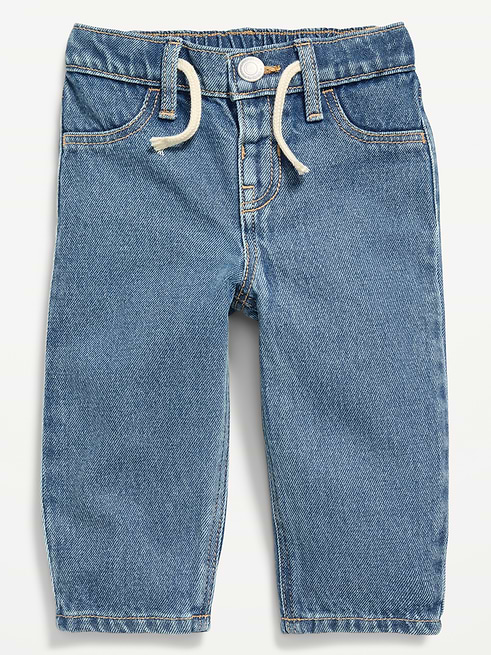 Drawstring Drawstring Barrel-Leg Jeans for Baby clearance posted today