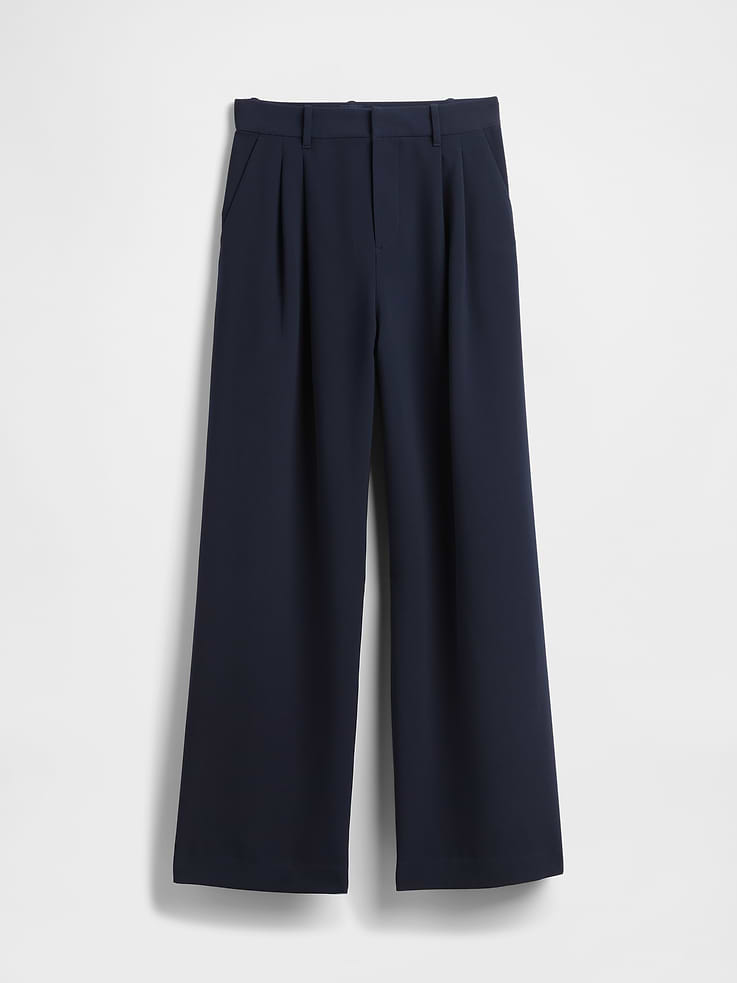 L'image numéro 7 présente Pantalon  365 à taille haute à plis