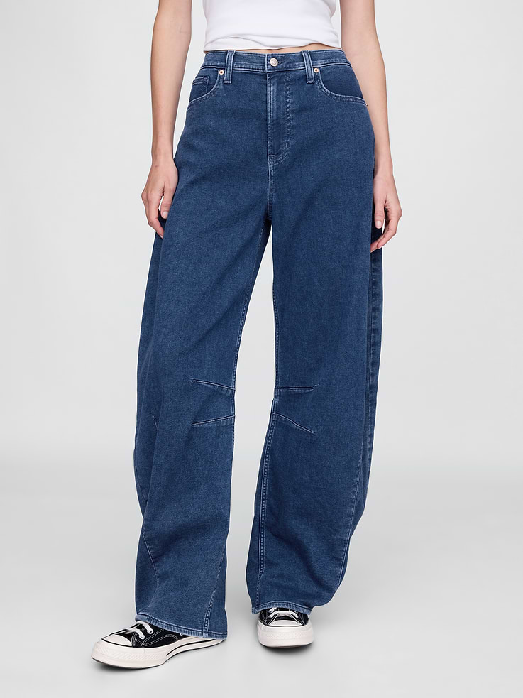 Image number 2 showing, High Rise Knit Horseshoe Jeans