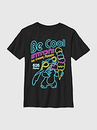 Image number 1 showing, Lilo Stitch Neon Ice Cream Gender-Neutral Graphic T-Shirt for Kids